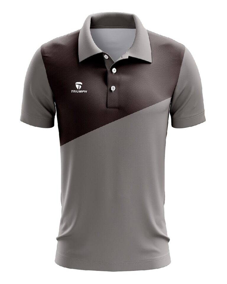 Grey and black collared shirt from Performance Polo Manufacturer in Bangladesh